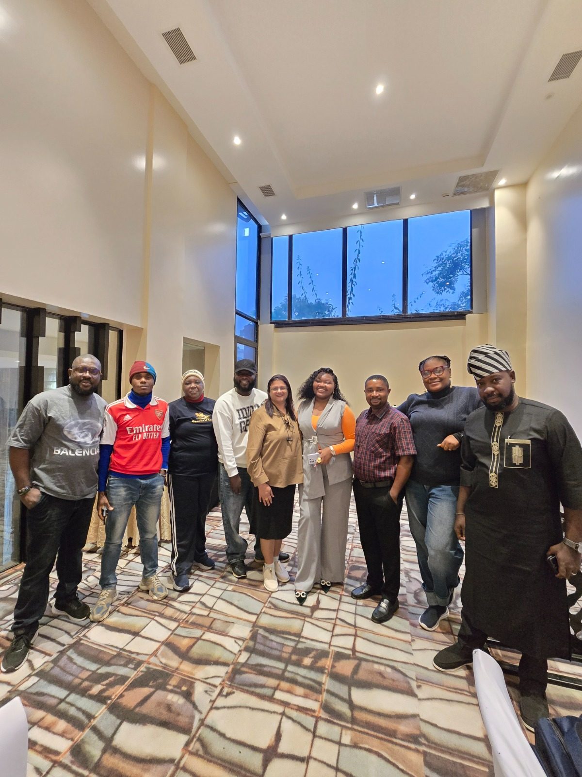 Programme participants celebrating their overseas learning experience